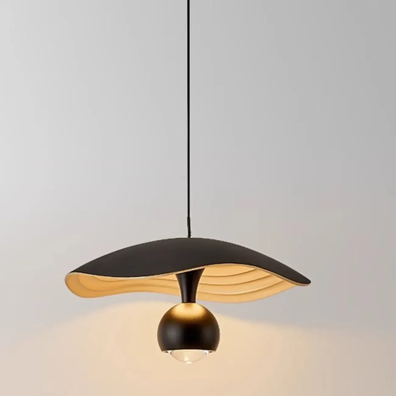 Dimmable Modern Acrylic Black 2-Light LED Pendant Light