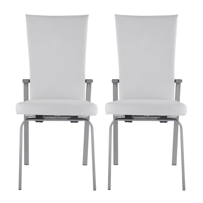 Elektra Matte White 5-Piece Dining Set