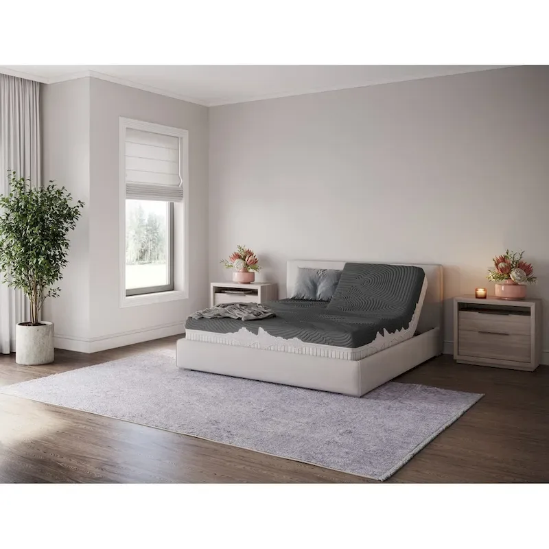GoodVibeSleep Soothe Flex Top Mattress and Adjustable Base Comfort Ensemble