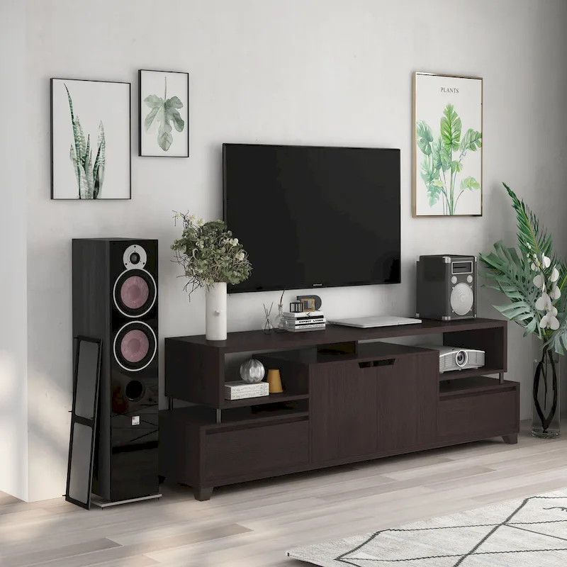 70-inch Multi-functional Storage TV Console