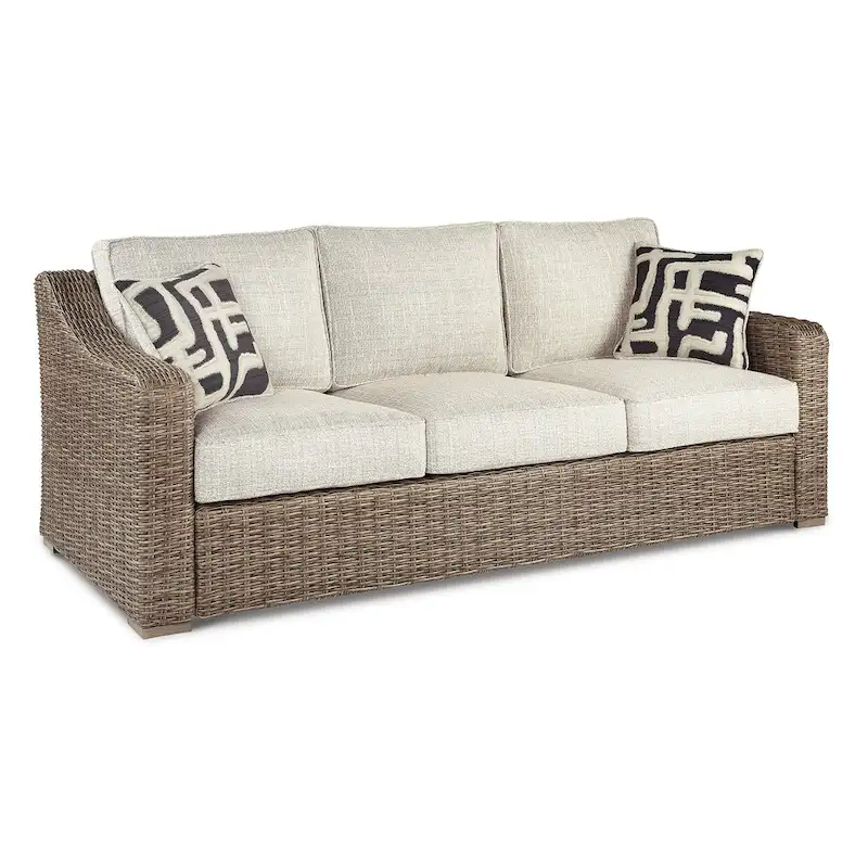 Signature Design by Ashley Beachcroft Brown/Beige 4-Piece Outdoor Seating Package - 83