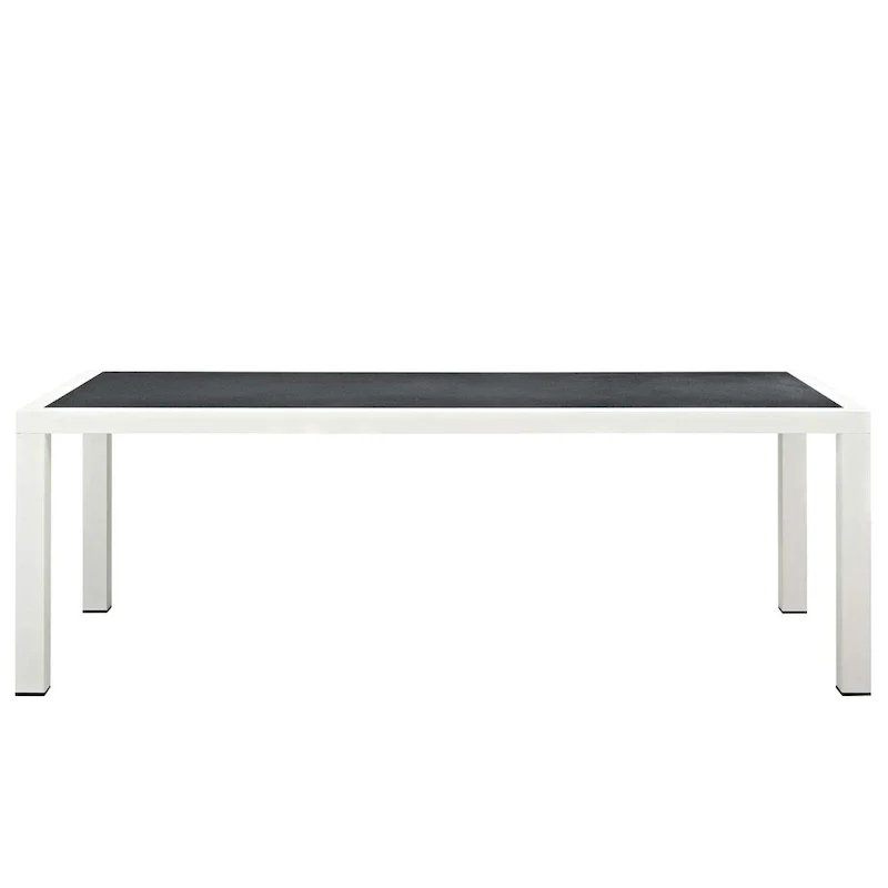 Stance 90.5 Outdoor Patio Aluminum Dining Table