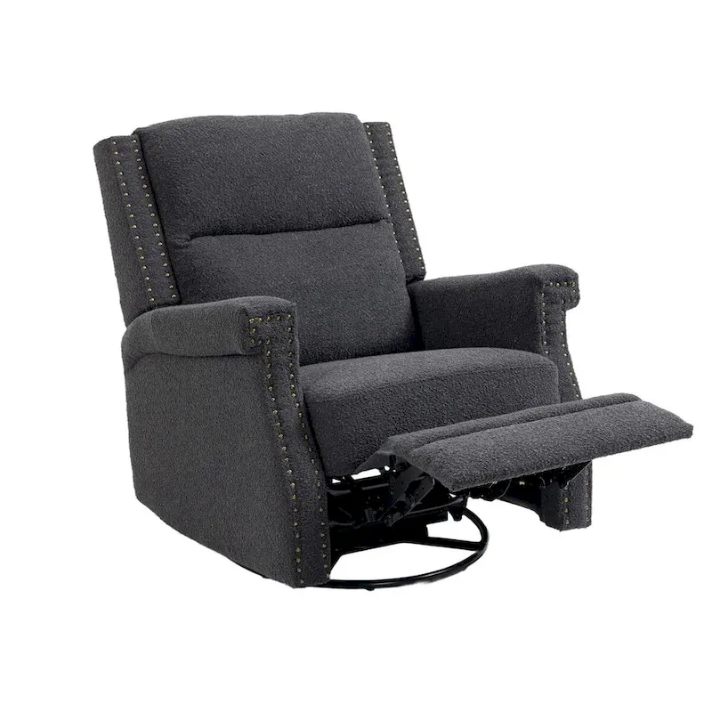 Swivel Manual Recliner Chair 360 Degree Leisure Arm Chair, Nursery Rocking Chairs