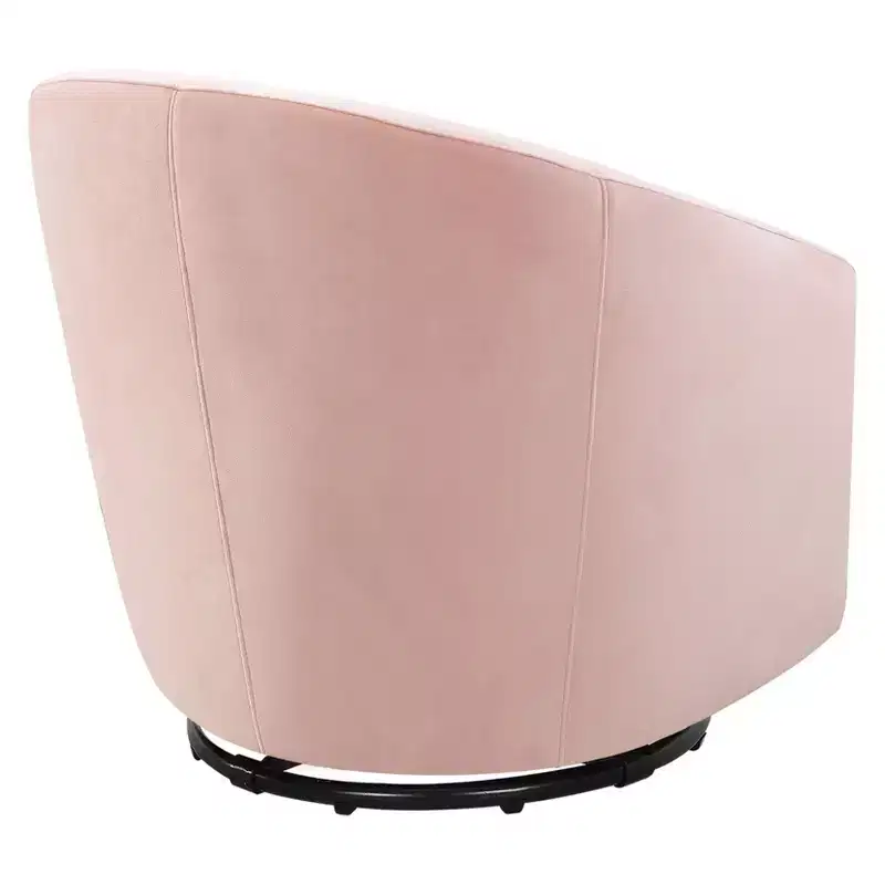 Swivel Glider Chair with 360° Rotation, Upholstered Seat, 30.5