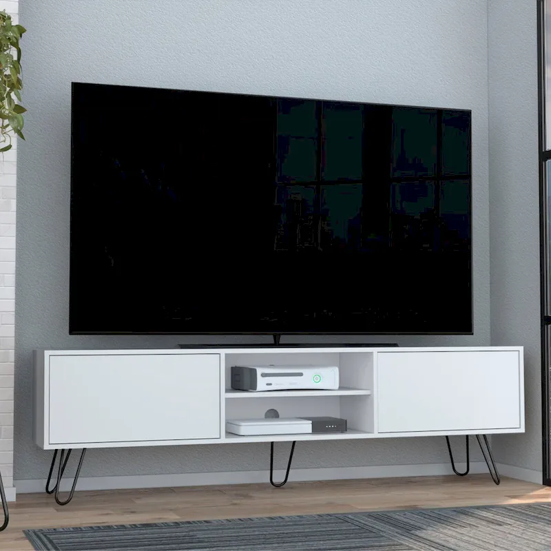 2-Cabinet TV Stand Hairpin Legs