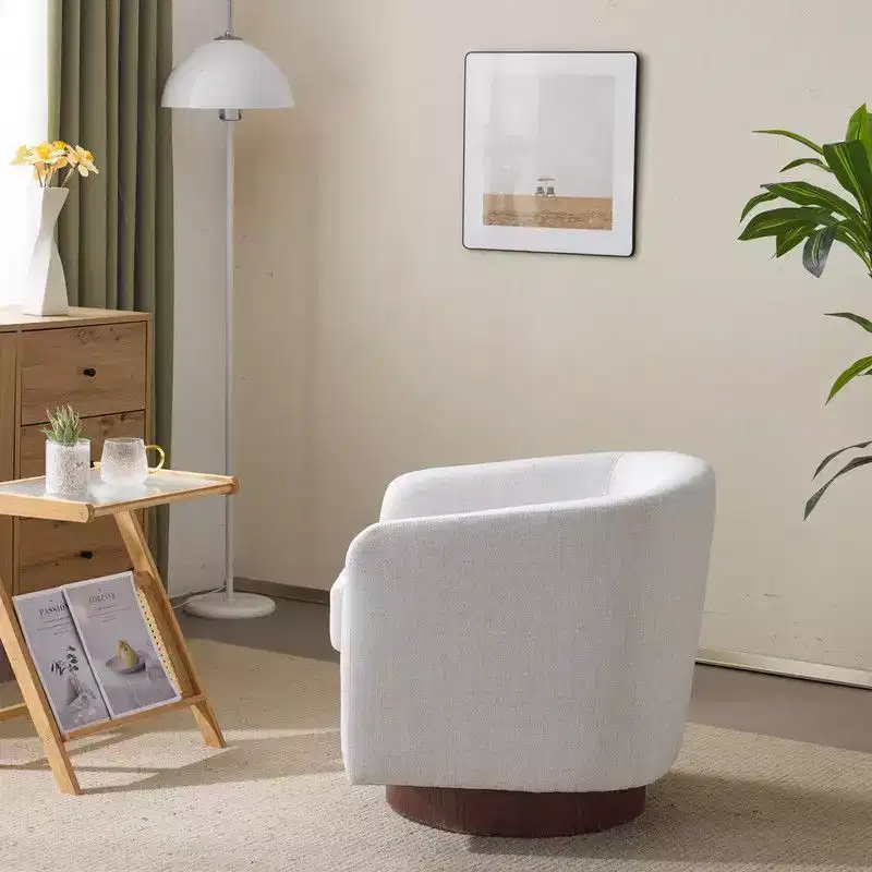 Karl Home Living Room Swivel Barrel Accent Chair