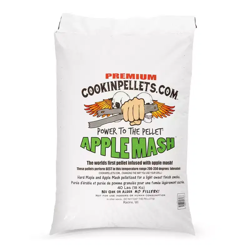 CookinPellets 40-Pound Bag Natural Grill Smoker Smoking Mash Hard Maple Smoker Smoking Wood Pellets for Backyard Barbecue, Brown (2 Pack)