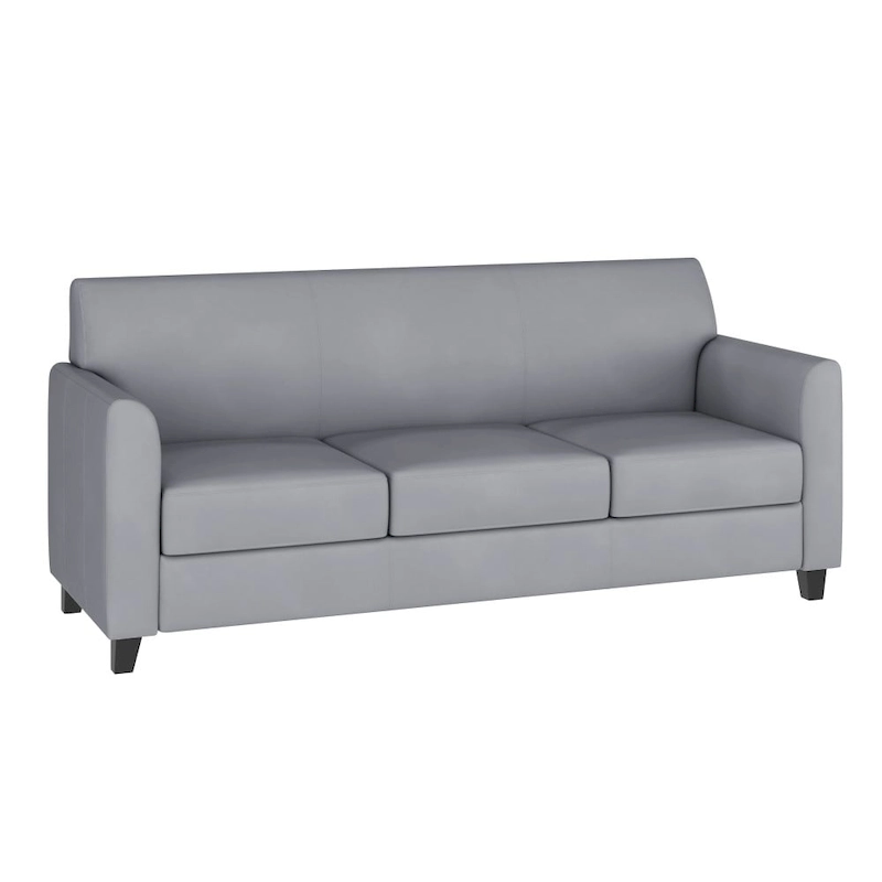 LeatherSoft Sofa with Clean Line Stitched Frame - 70W x 29D x 32.25H