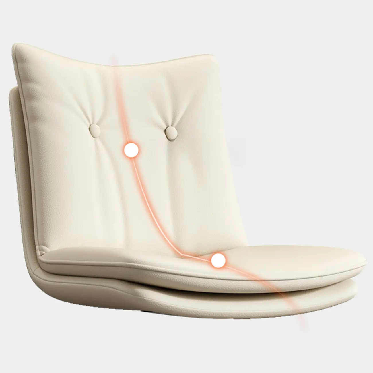 Adjustable Leather Low Back Swivel Bar Stools with Footrest