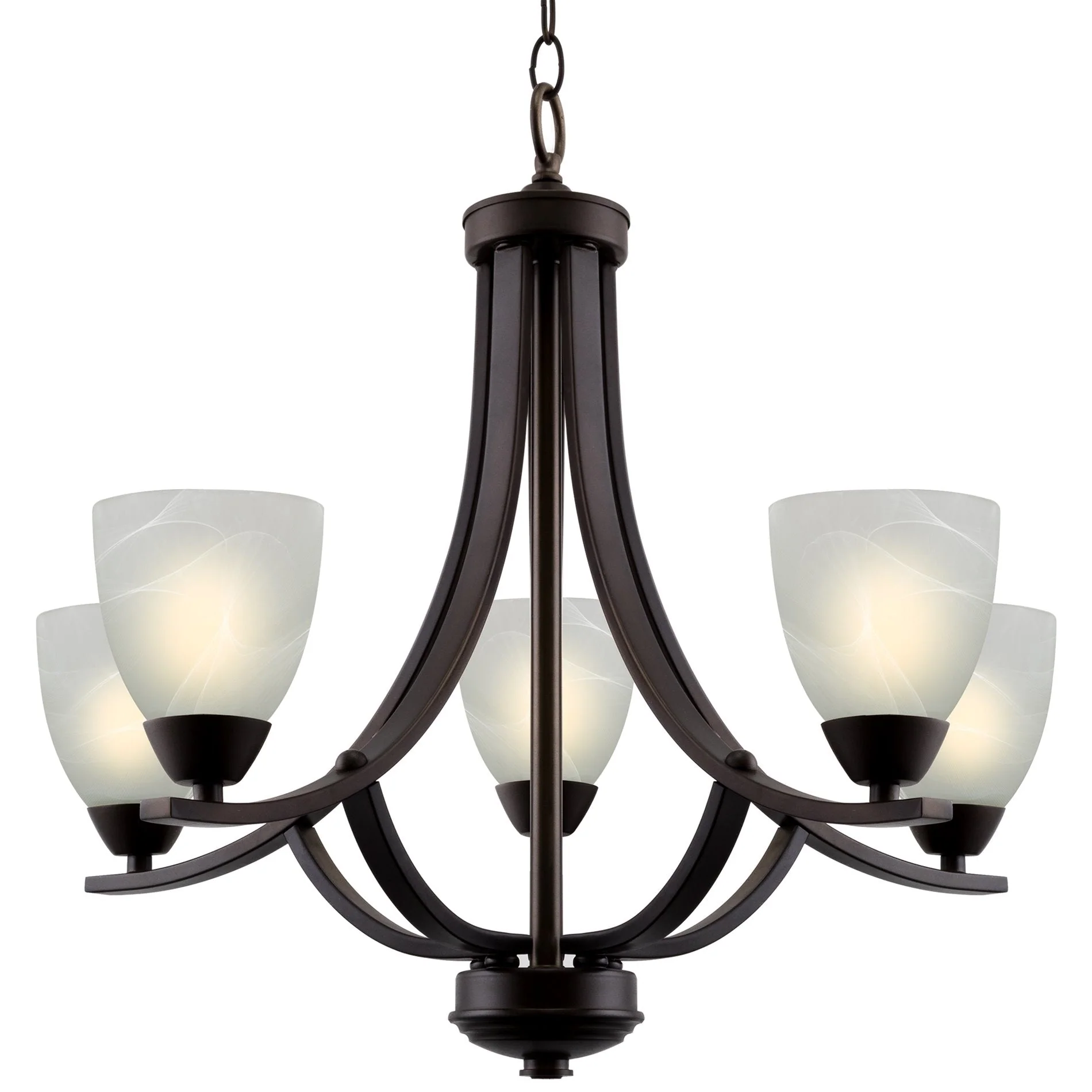 Weston 24 Contemporary 5-Light Large Chandelier
