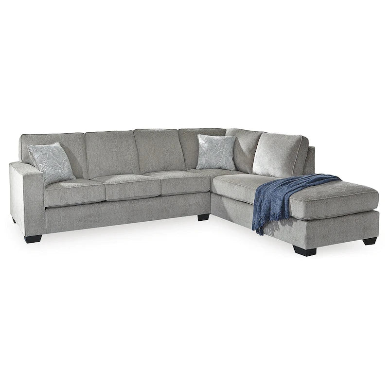 Signature Design by Ashley Altari Gray 2-Piece Sectional with Chaise - 110W x 90D x 37H