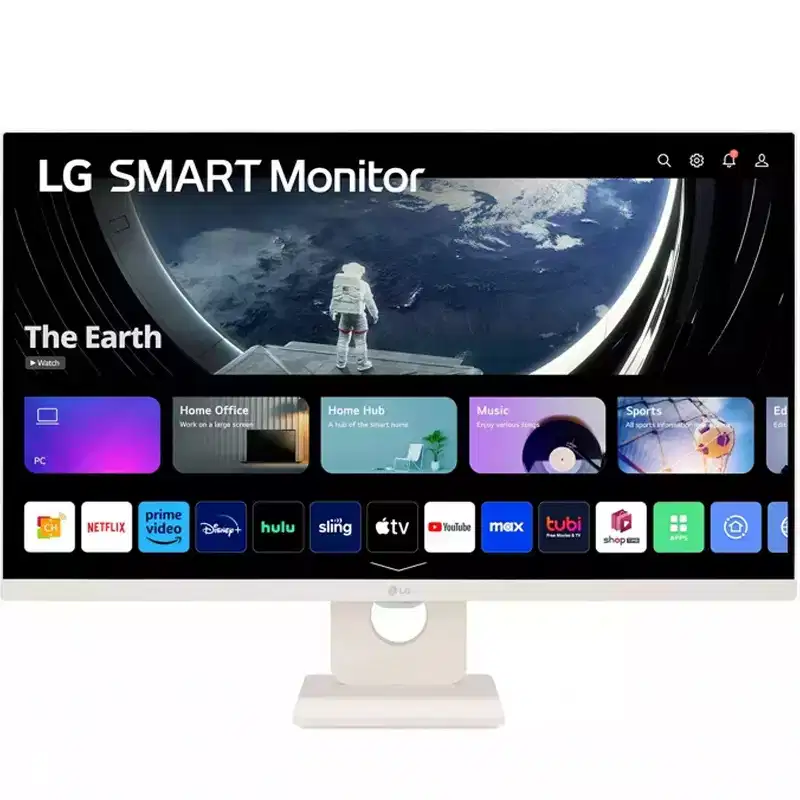 LG 27 FHD IPS Smart Monitor with webOS, (27SR50F-W)