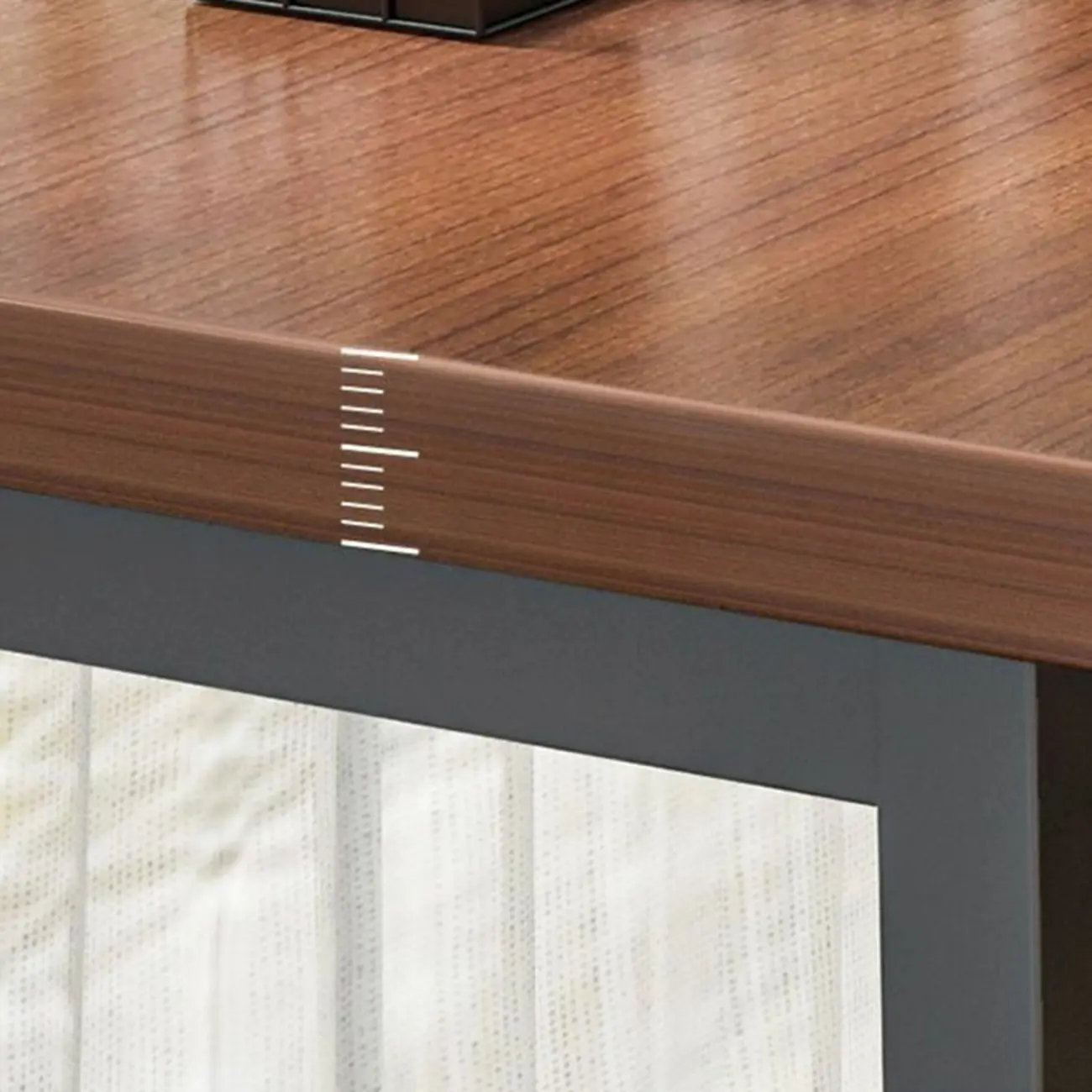 Modern Brown Wooden Metal Frame Fixed Top Bar Tables