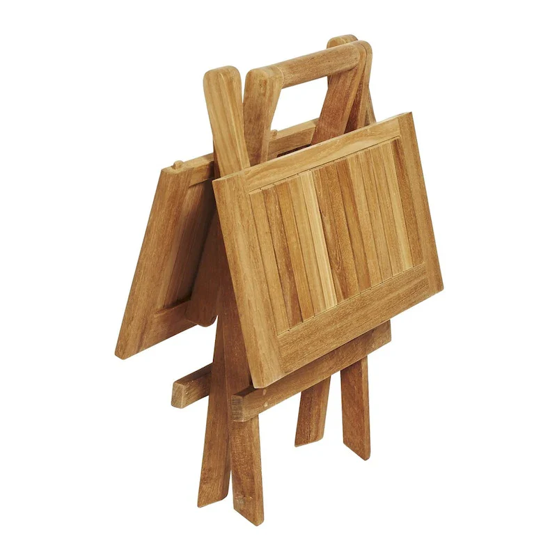 Teak Folding Side Table - Square 20 (50 cm)