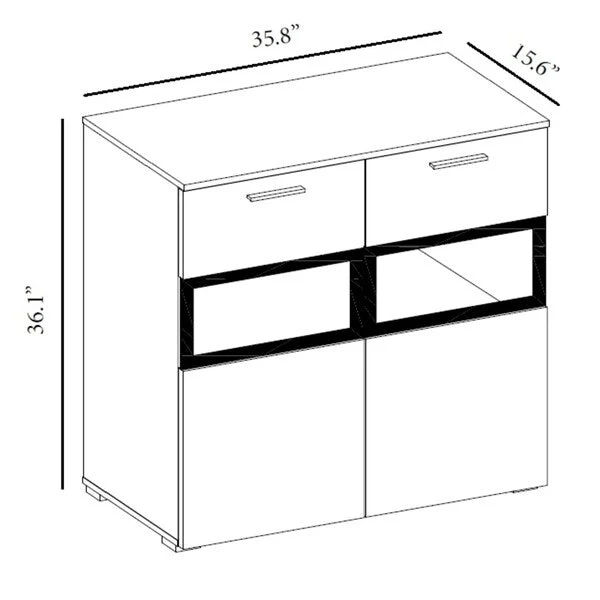Sarah Side Cabinet with LED