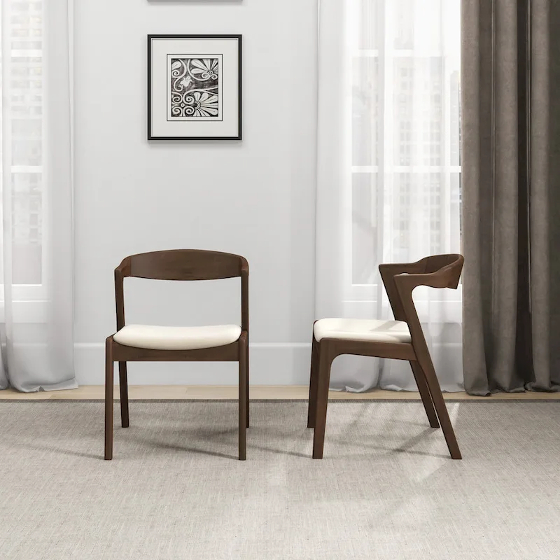 Rosanna Mid Century Modern Dining Chair (Set of 2)