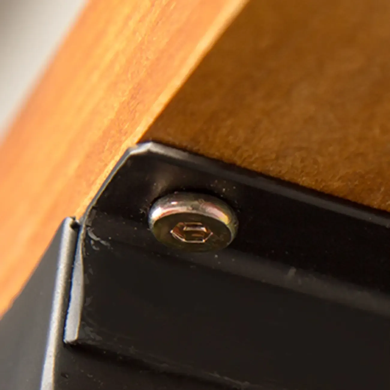 Modern Industrial Bar Table Wood Top Metal Trestle Base