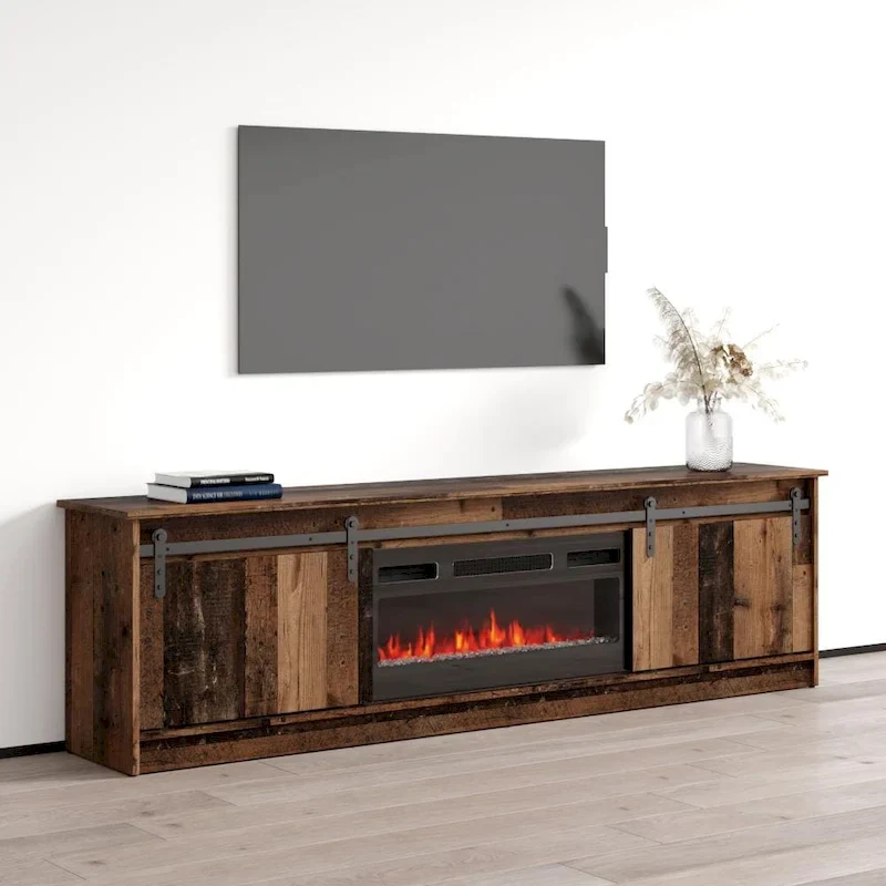 Modern Fireplace TV Stand