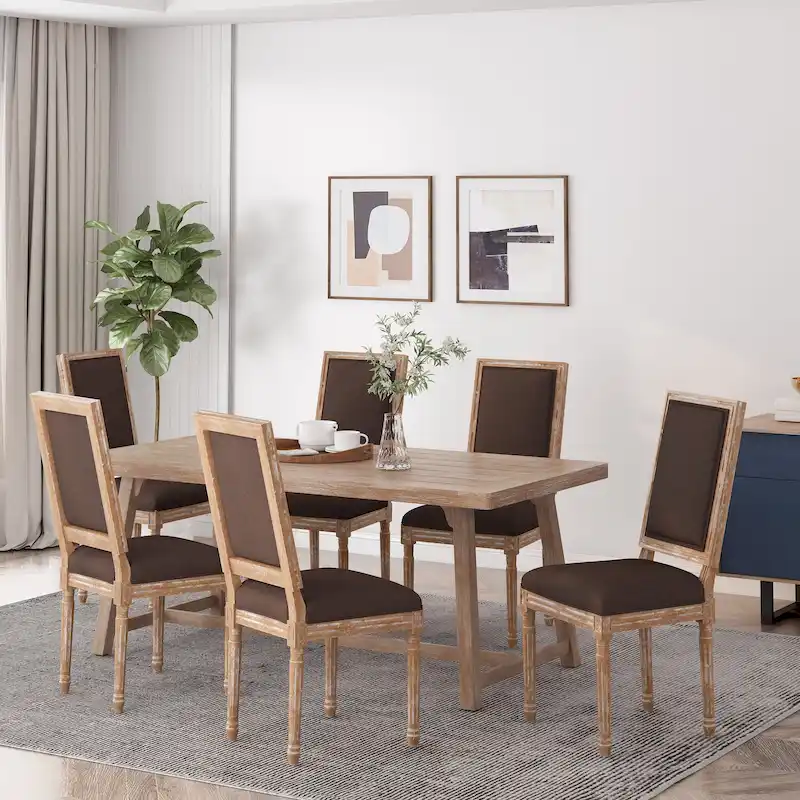 Regina Wood Upholstered Dining Chair by Christopher Knight Home