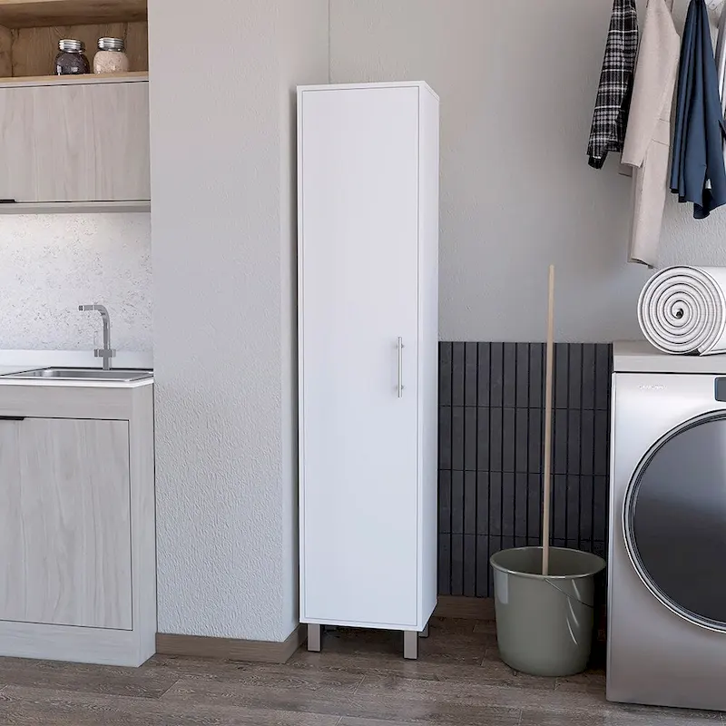 Storage Cabinet, Five Shelves, White Finish, High quality and durable
