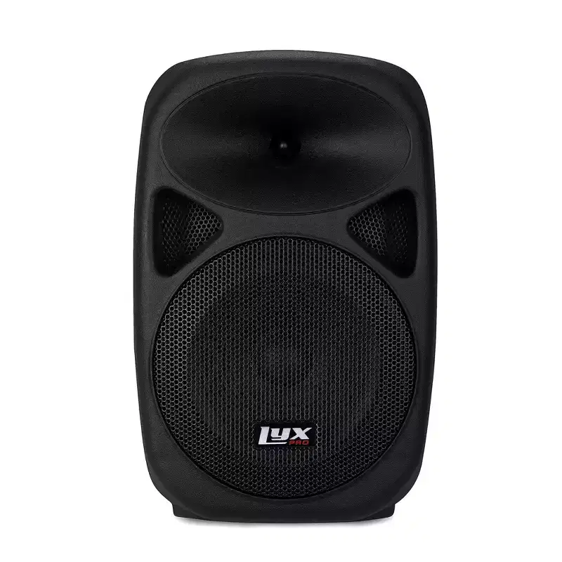 LyxPro 8 Inch Portable PA Speaker Powered, PA System with Equalizer SD Slot & Built-in Bluetooth