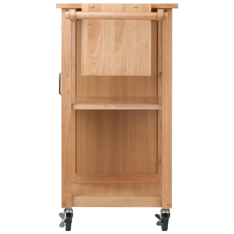 Douglas Utility Kitchen Cart, Natural - 42.52 x 18.98 x 35.63 inches