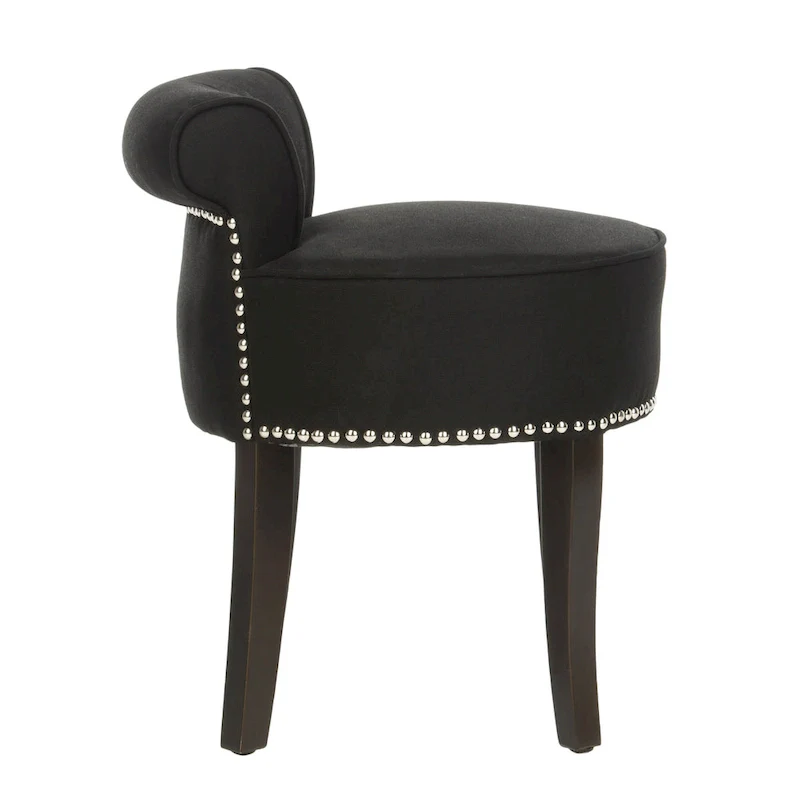 SAFAVIEH Aja Vanity Stool - 17.9 x 19 x 22.8 - 18Wx19Dx23H