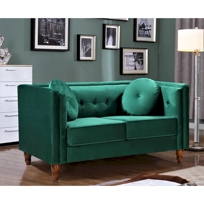 Roberta Velvet Loveseat
