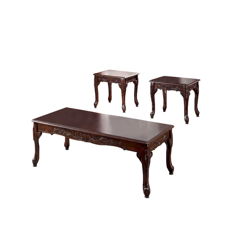 Traditional 3 PIECE TABLE , Cherry Finish