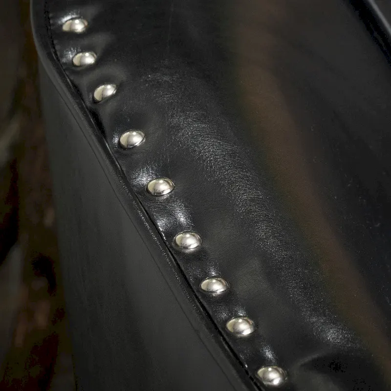 Austin Black Bonded Leather Club Chair by Christopher Knight Home