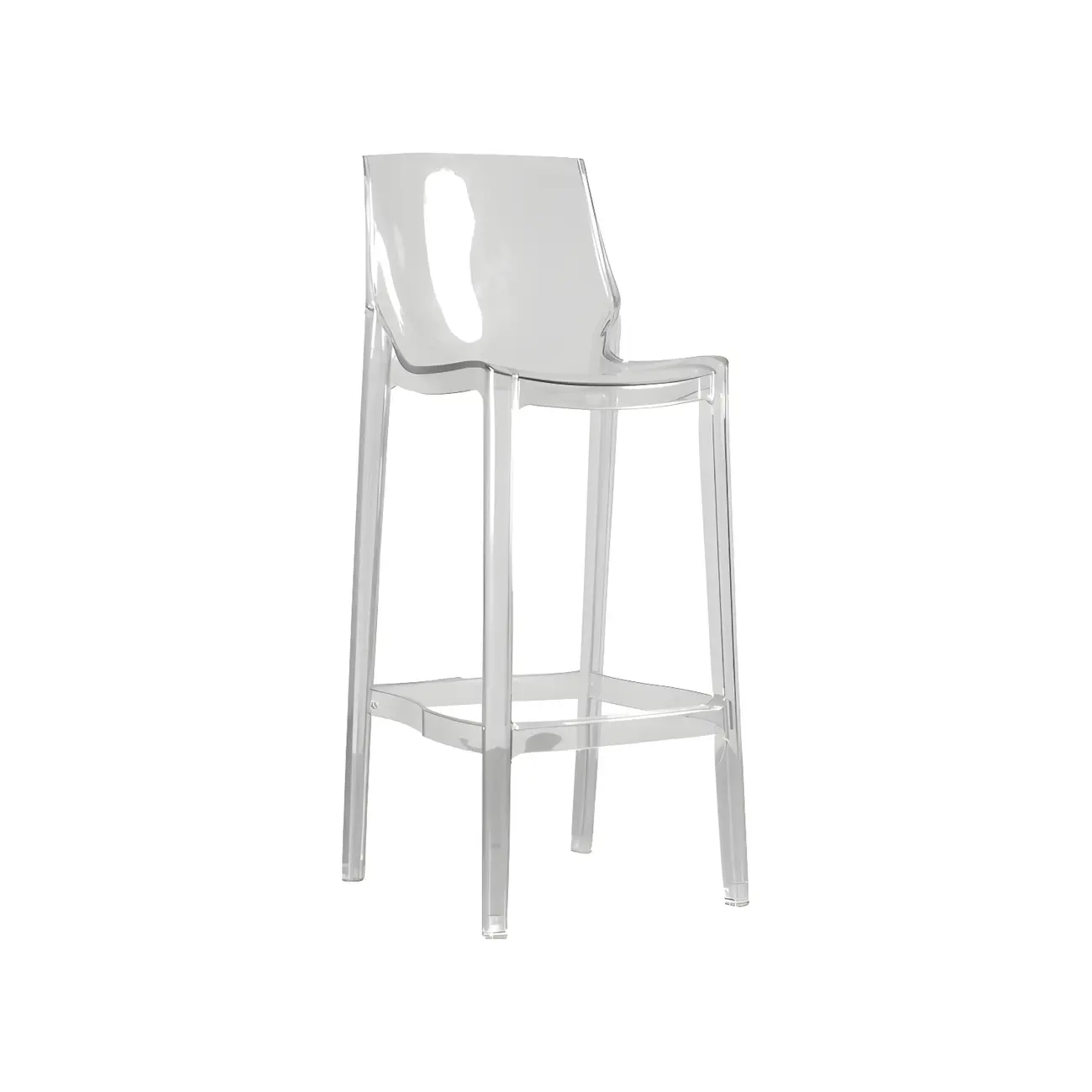 Modern Acrylic Vibrant Durable Colourful Sleek Bar Stool