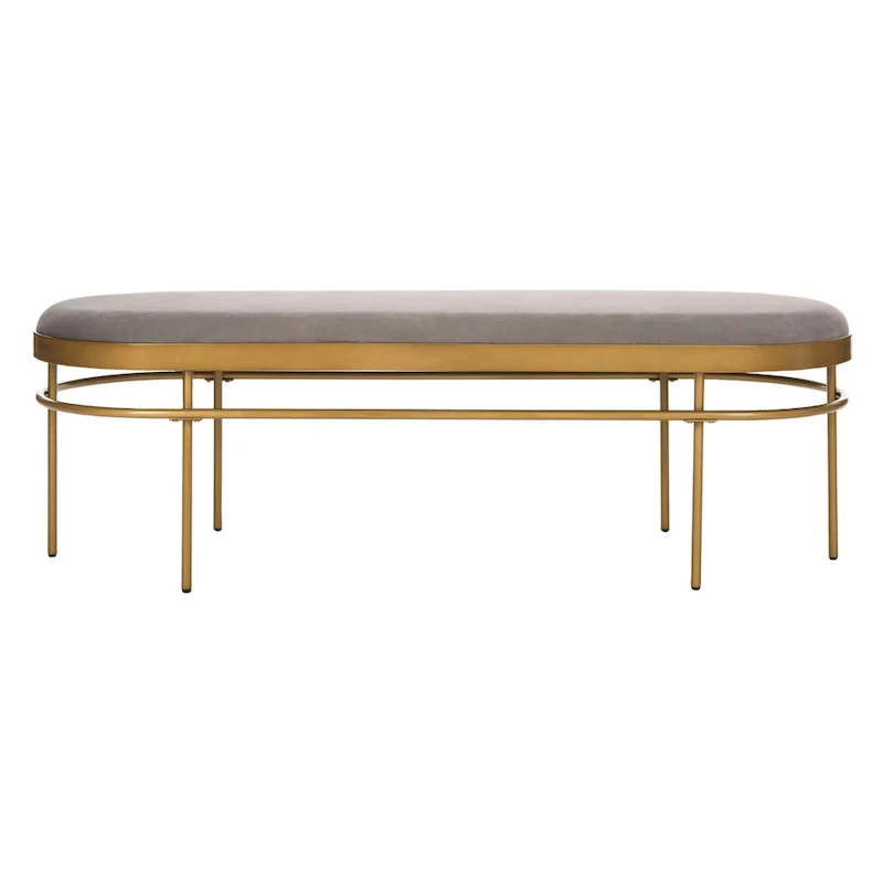 SAFAVIEH Omie Oval Bench - 63  x 22  x 20  - 63Wx22Dx20H