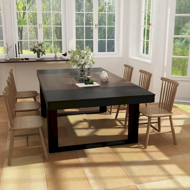 Modern Office Conference Meeting Room Table, 86.6X47.2 Computer Desk