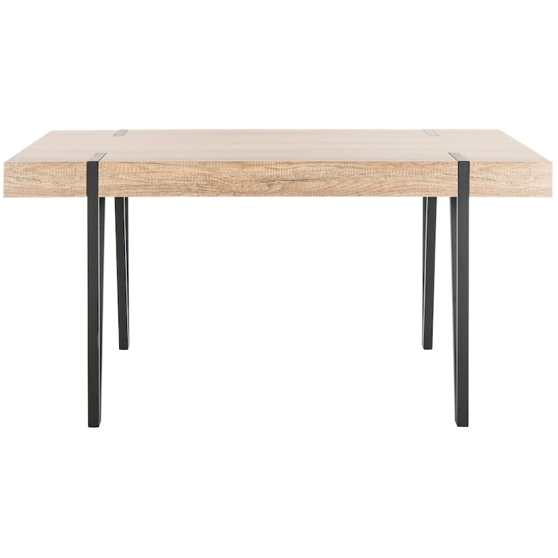 SAFAVIEH Asal Mid-Century Industrial Rustic Dining Room Table - 59.1 W x 35.4 L x 29.5 H - 59Wx35Dx30H