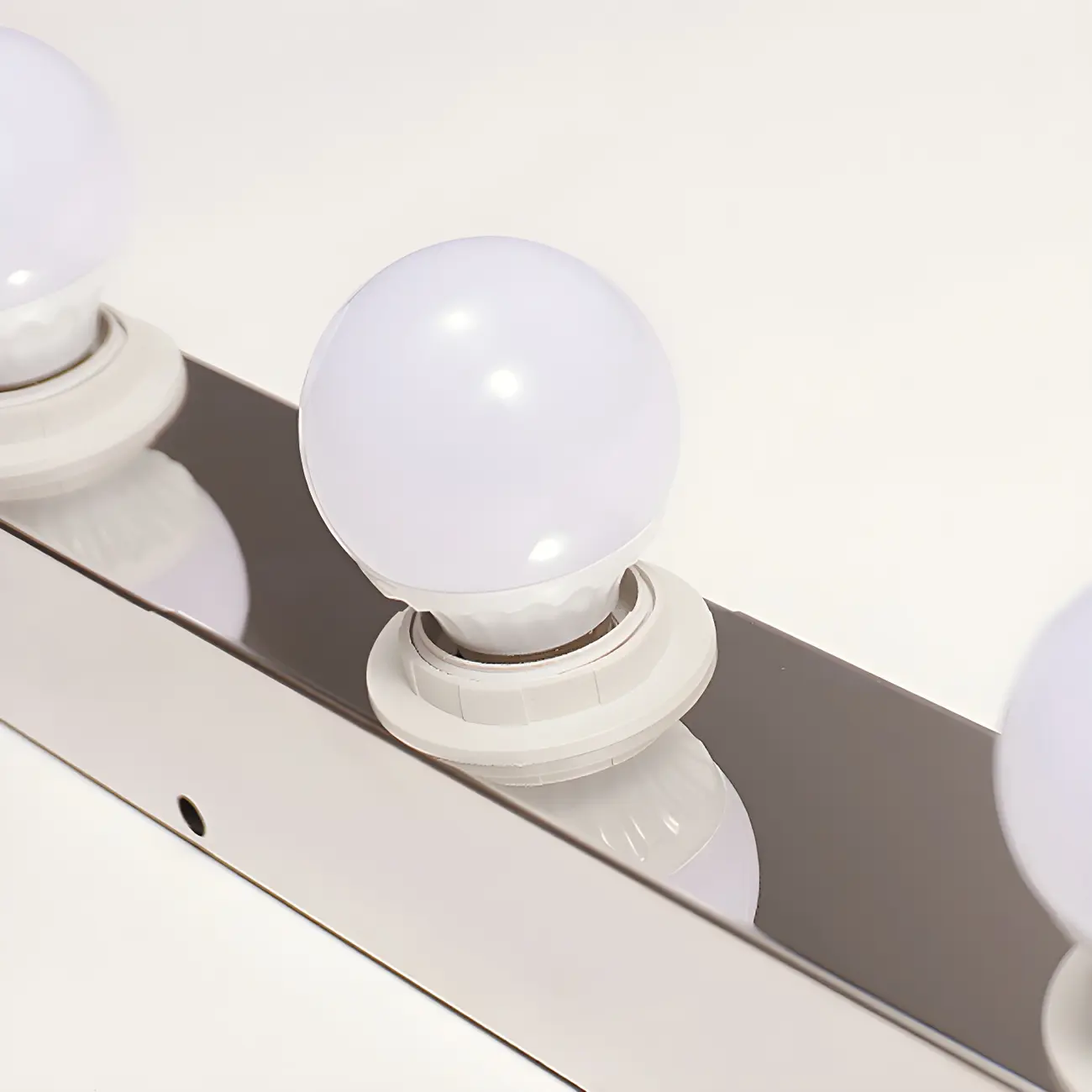 Modern Chrome Globe Bulb Bathroom Vanity Light