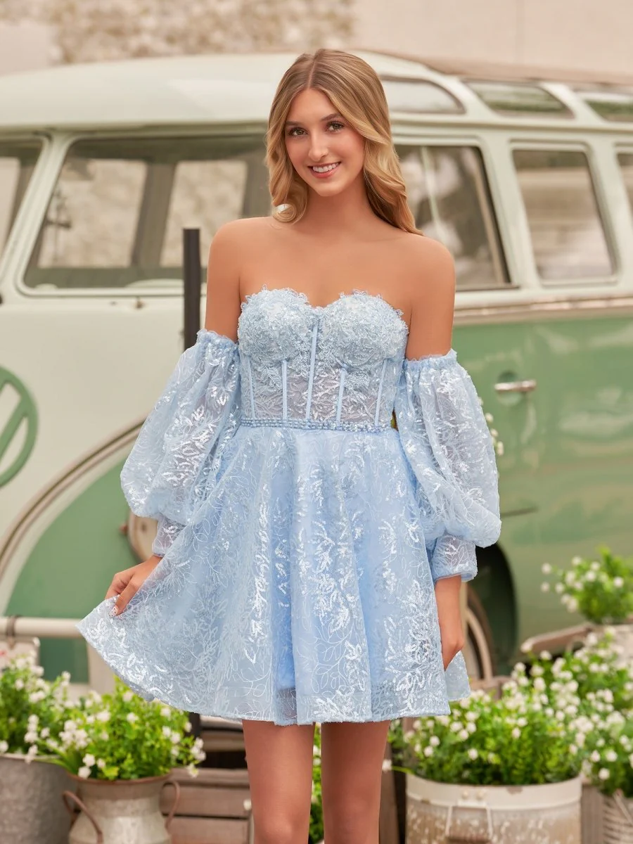 A-Line Sweetheart Homecoming Dress