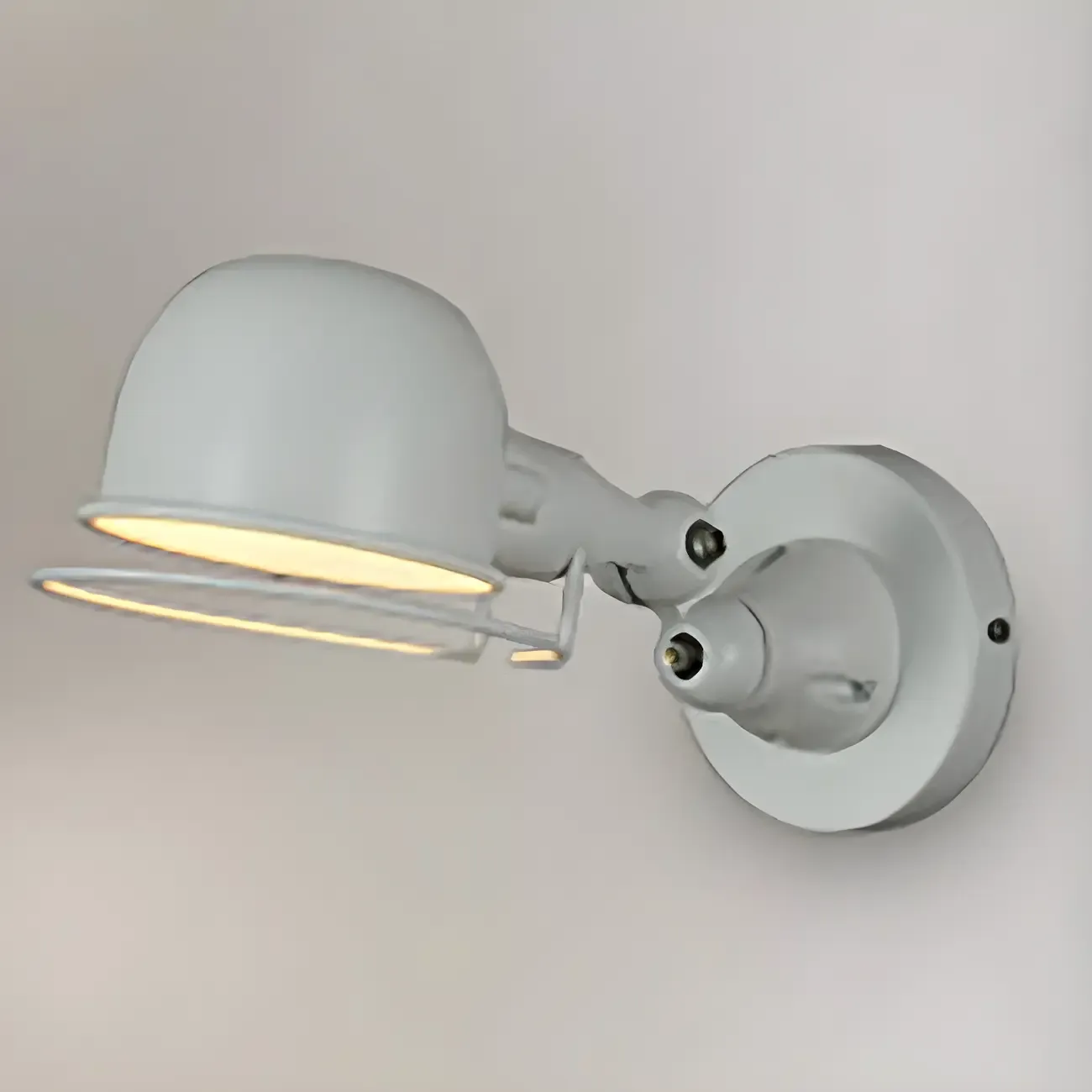 Industrial Metal Dome Adjustable Swing Arm Wall Light