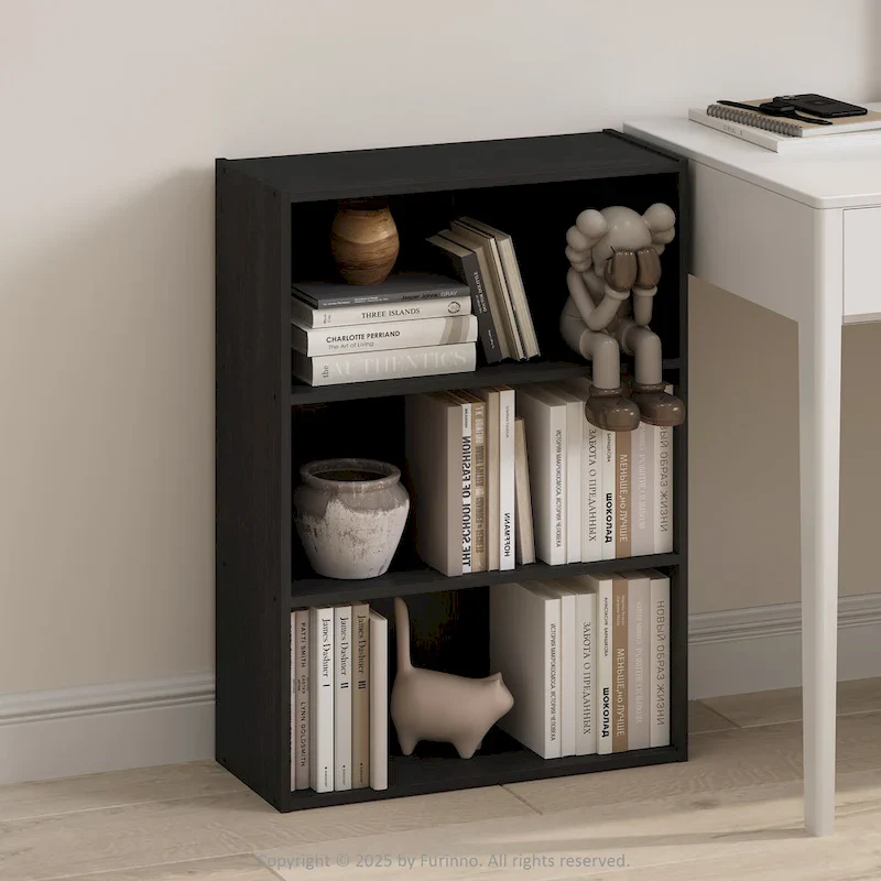 Furinno Simple Open Shelf, Bookcases, 3-Tier