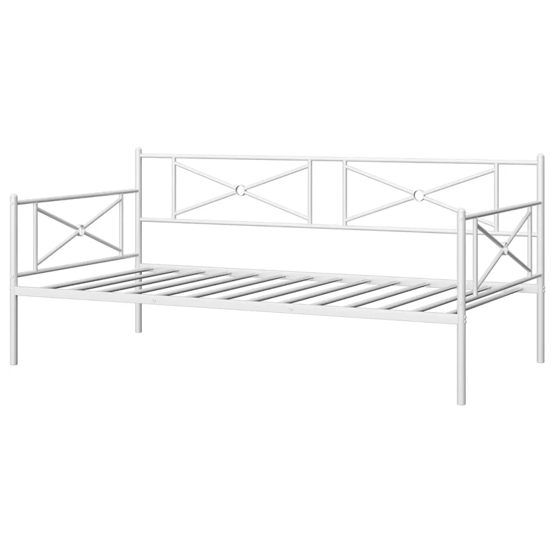 Costway Metal Daybed Frame Twin Size Slat Support Mattress Foundation