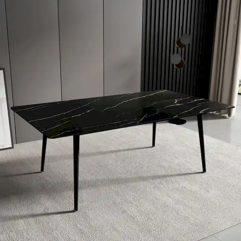 70.8  Rectangle Dining Table with Stone Top
