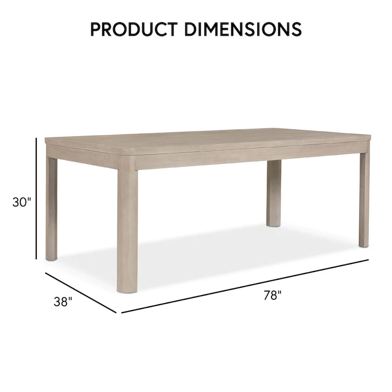Furniture of America Billet Modern 7-Piece Natural Oak Wood Dining Set