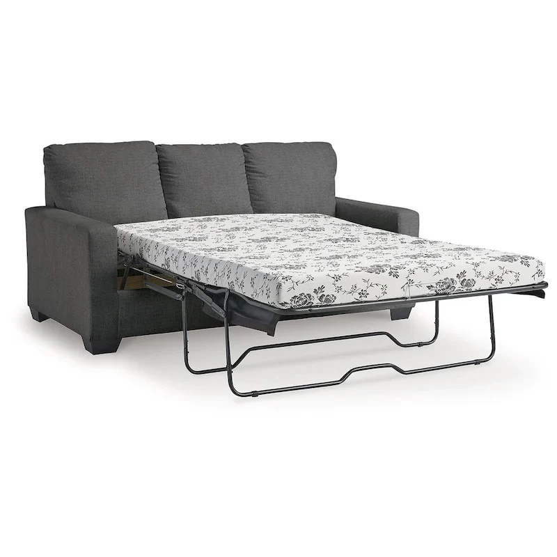 Signature Design by Ashley Rannis Pewter Full Sofa Sleeper - 76W x 40D x 39H