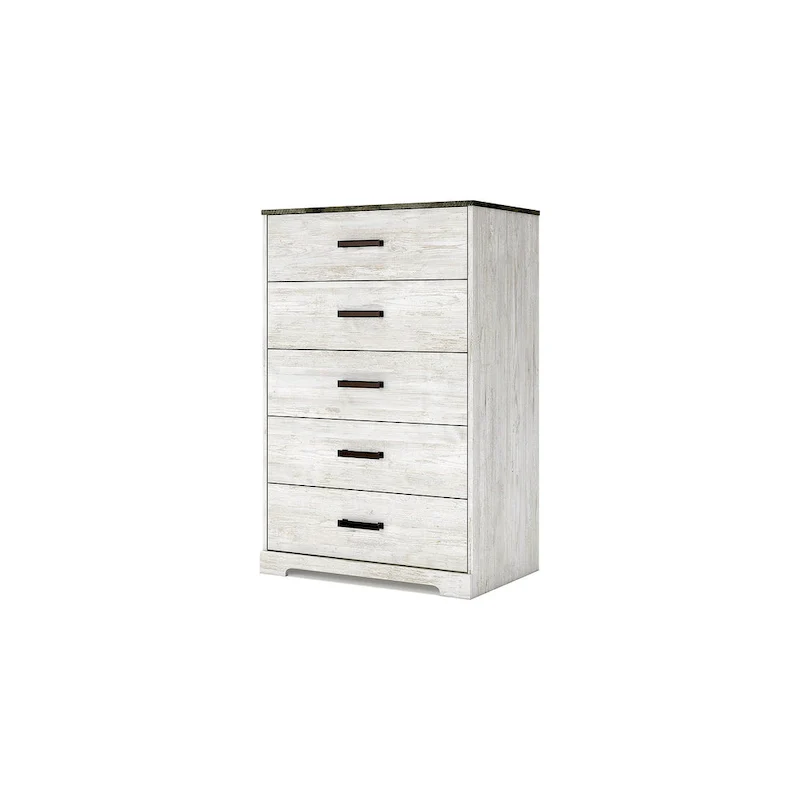Contrasting Woodgrain Chest of Drawers