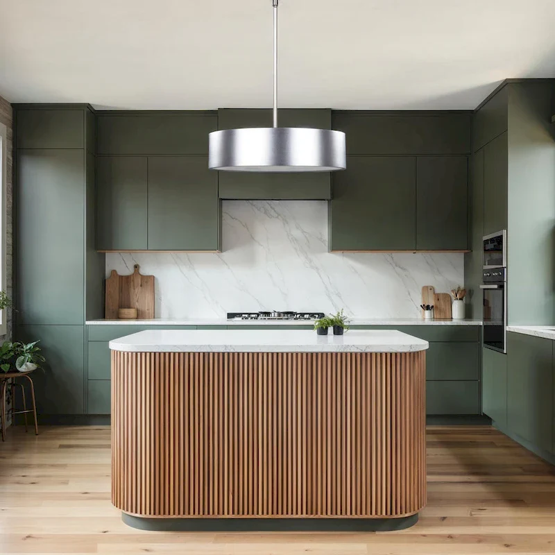 DEXTER Rod Pendant Silver 3-Light Modern Ceiling Light for Kitchen - Aluminum