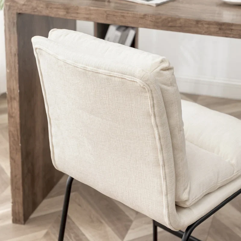 Milos Upholstered 26-inch Counter Height Stools, Set of 2