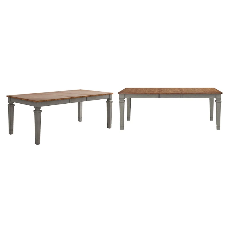 Vikos Solid Wood 64-82 Extendable Dining Table