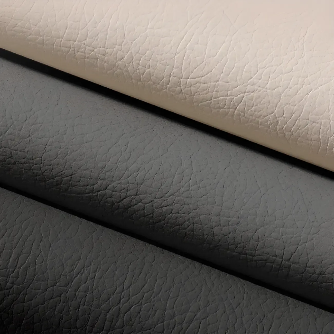 Modern Khaki Leather Adjustable Reclining Office Chair