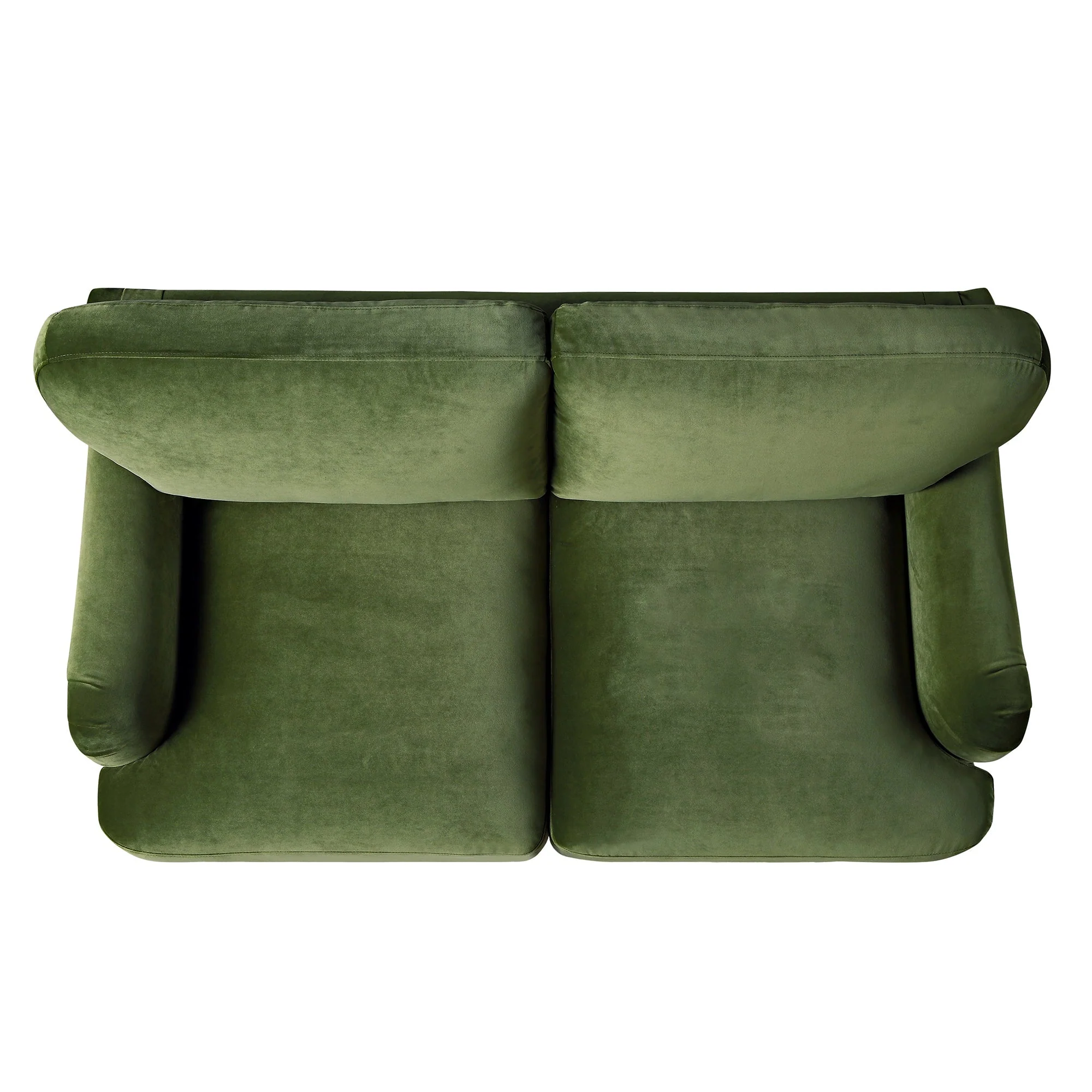 Fern Green Velvet Sofa, 2-Seater