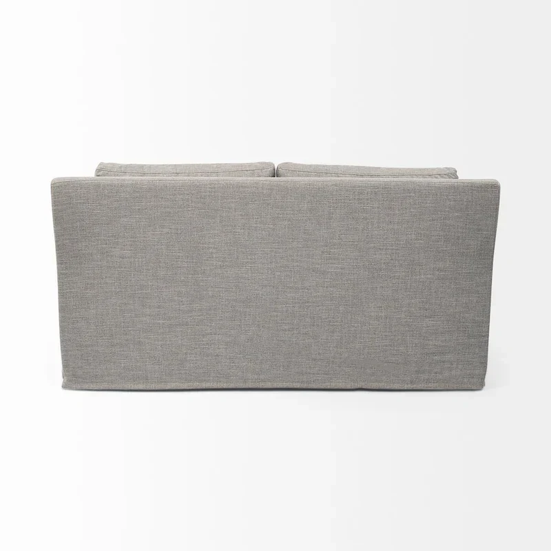 Denly I Beige Slipcover Two Seater Sofa