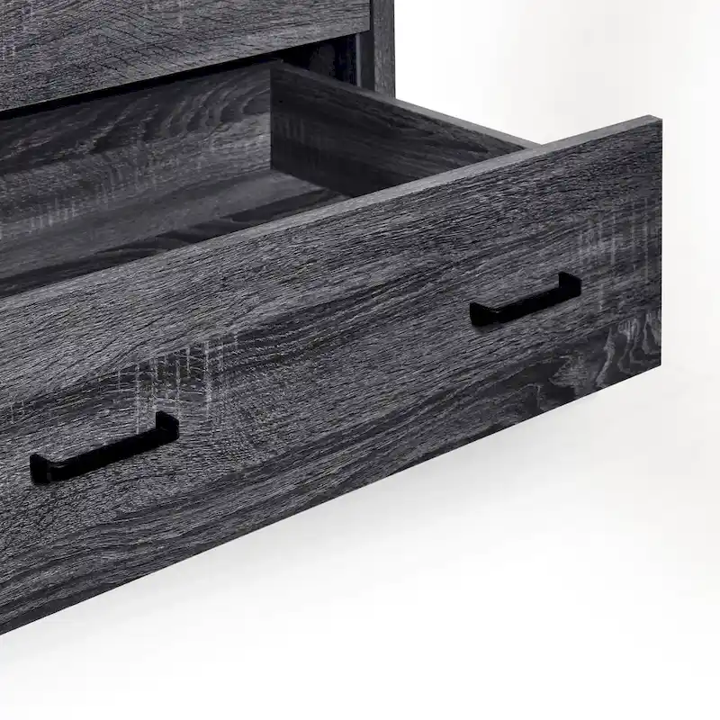 5 Drawer Chest,Sonoma Gray Oak/Walnut